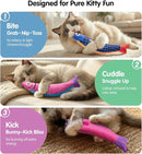 Catnip & Silvervine Fish Kicker Toy – 5000mg Catnip & 2000mg Silvervine Interactive Cat Toy