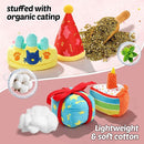 Plush Birthday Catnip Toys for Indoor Cats – 6-Piece Birthday-Themed Cat Toy Set