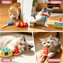 Plush Birthday Catnip Toys for Indoor Cats – 6-Piece Birthday-Themed Cat Toy Set