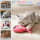 Cat Birthday Decorations Outfit – 5-Piece Catnip Toy & Birthday Party Set for Indoor Cats