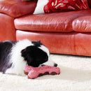 Style Dog Birthday Toy Gift – 10-Inch Pink Squeaky Bone Cake Plush Toy